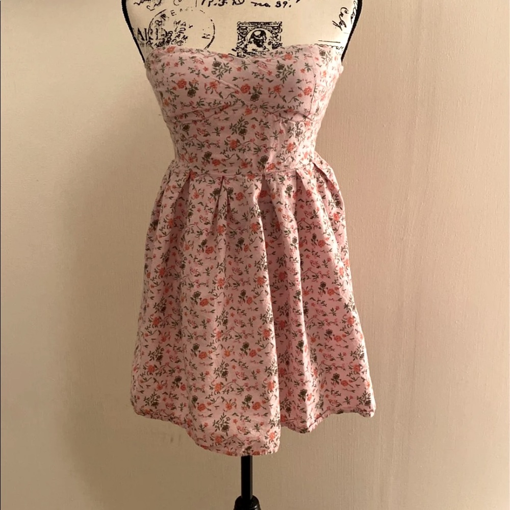 Derek Heart Strapless Dress